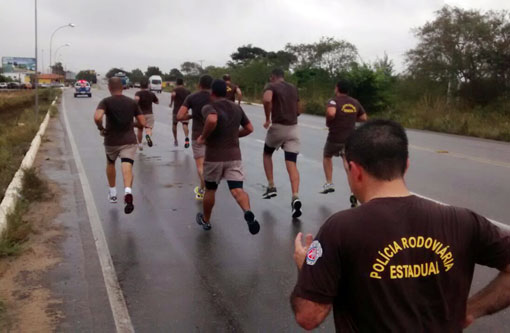 Polícia Rodoviária Estadual promove 'corridão' de 12 Km