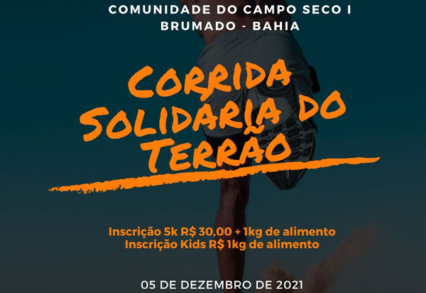 Brumado: Vem aí a Corrida Solidária do Terrão