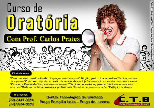 Carlos Prates realizará em Brumado curso de oratória e de marketing pessoal