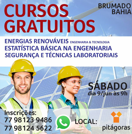 Brumado: Faculdade Pitágoras  promoverá palestra com o tema 'Energias Renováveis - Engenharia & Tecnologia'