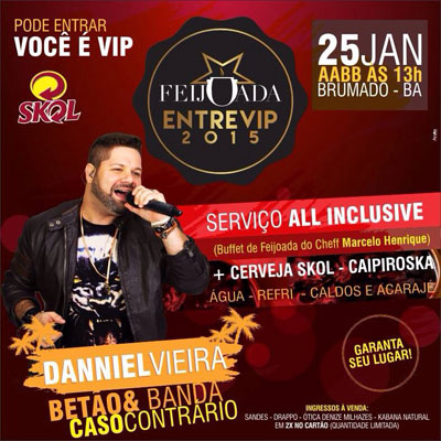 Brumado: Dia 25 de janeiro tem a Feijoada Entrevip