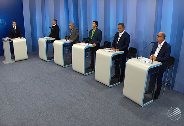 Cinco candidatos ao governo da Bahia  participaram de debate na TV Bahia