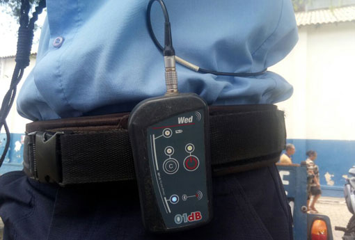 Brumado: decibelímetro é usado para medir intensidade de sons aos quais os agentes de trânsito são submetidos