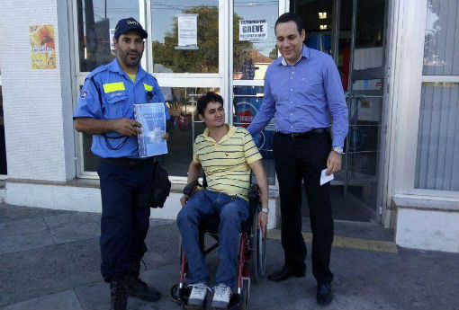 Brumado: SMTT busca promover projeção e autorização de vaga especial para deficientes em agência bancárias 