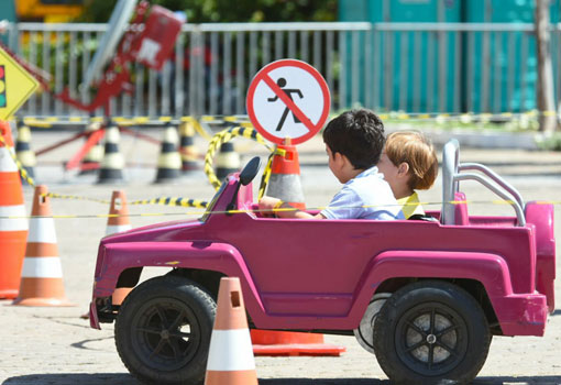 Crianças de Guanambi aprendem noções de trânsito em ação do Detran 