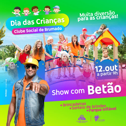 Brumado: Clube Social comemorará Dias da Crianças com muita alegria e diversão