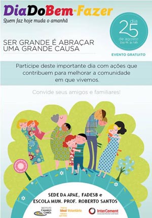 Brumado: Neste domingo tem o 'Dia do Bem-fazer: Quem faz Hoje, muda o amanhã'