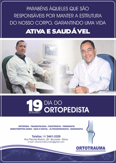 Ortotrauma: 19 de setembro, Dia do Ortopedista