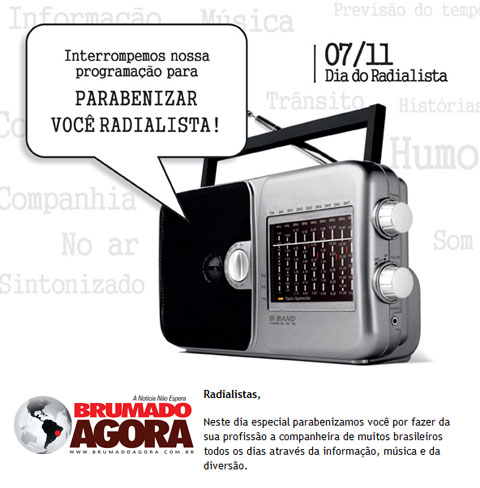 Homenagem Brumado Agora - 7 de novembro dia do Radialista