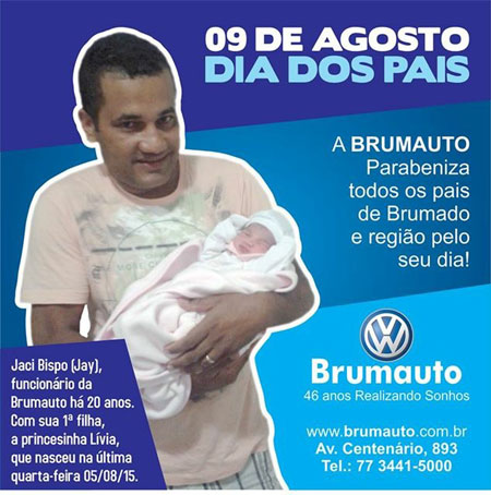 Brumauto homenageia os pais pelo seu dia