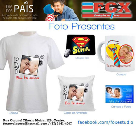 Brumado: Presentes para o Dia dos Pais na Fox Revelações