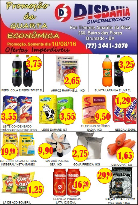 Quarta-feira é dia de economizar na Quarta Econômica do Disbahia