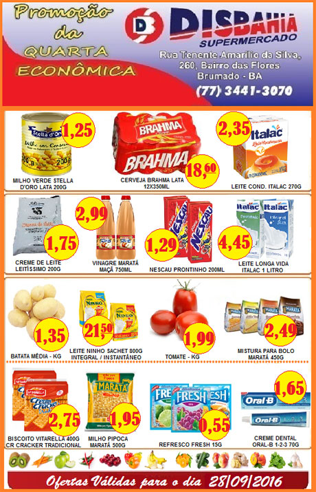 Hoje é dia de economizar na 'Quarta Econômica' do Disbahia