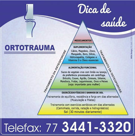 Brumado: Dica de Saúde da Ortotrauma