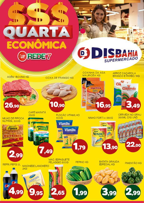 Confira as ofertas da Quarta Econômica do Disbahia Supermercado