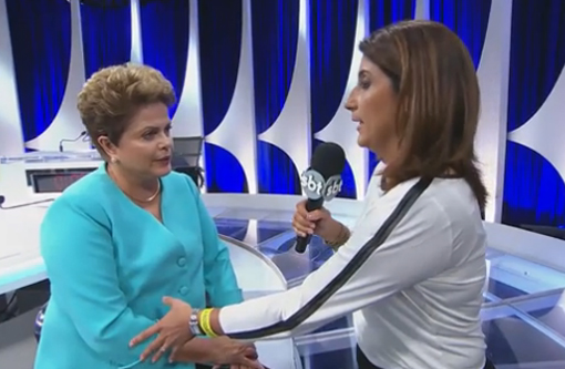 Vídeo: Após debate, Dilma Rousseff tem queda de pressão durante entrevista ao vivo
