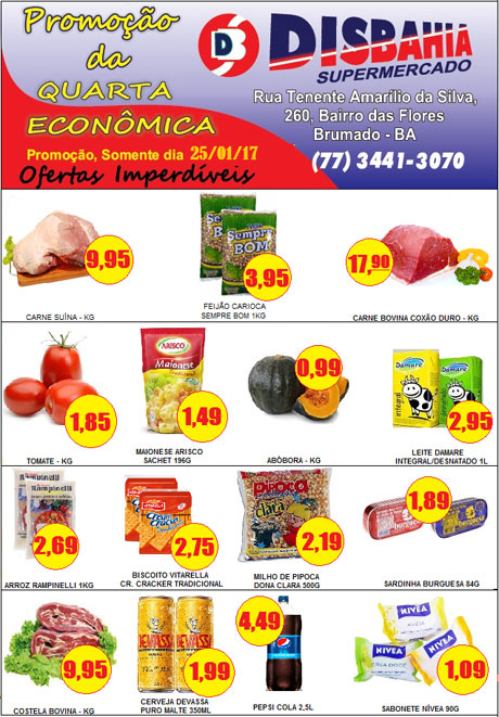 Hoje é dia de economizar na 'Quarta Econômica' do Disbahia