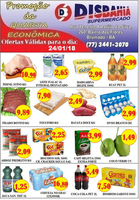 Hoje é dia de economizar na 'Quarta Econômica' do Disbahia