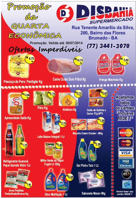 Quarta-feira é dia de economizar na Quarta Econômica do Disbahia