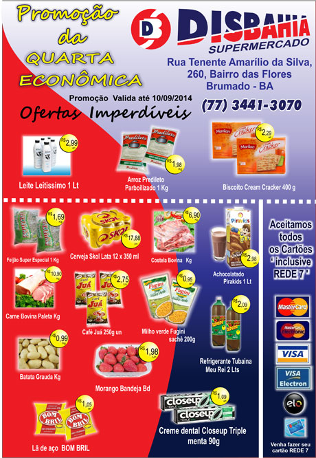 Quarta-feira é dia de economizar na Quarta Econômica do Disbahia