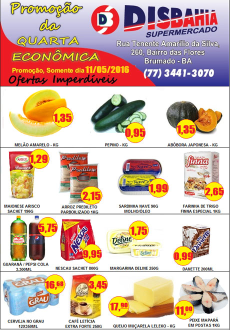 Quarta-feira é dia de economizar na Quarta Econômica do Disbahia