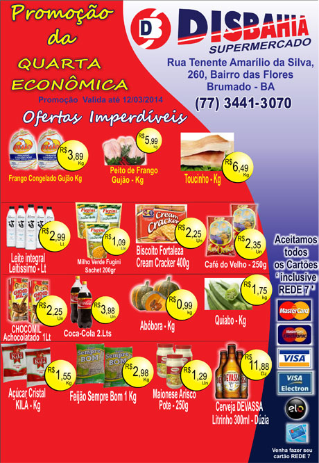 Quarta-feira é dia de economizar na Quarta Econômica do Disbahia