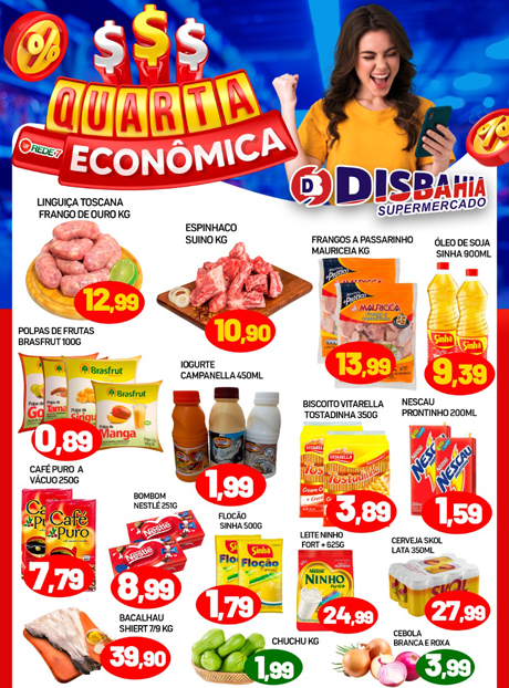 Confira as ofertas da Quarta Econômica do Disbahia Supermercado
