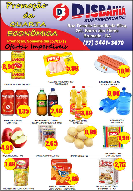 Hoje é dia de economizar na 'Quarta Econômica' do Disbahia