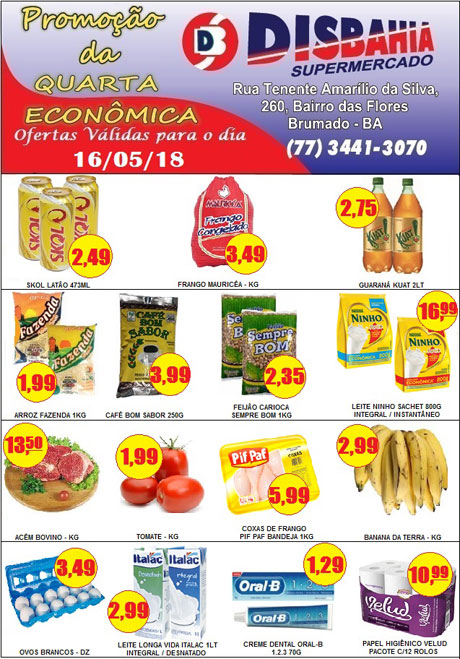 Hoje é dia de economizar na 'Quarta Econômica' do Disbahia