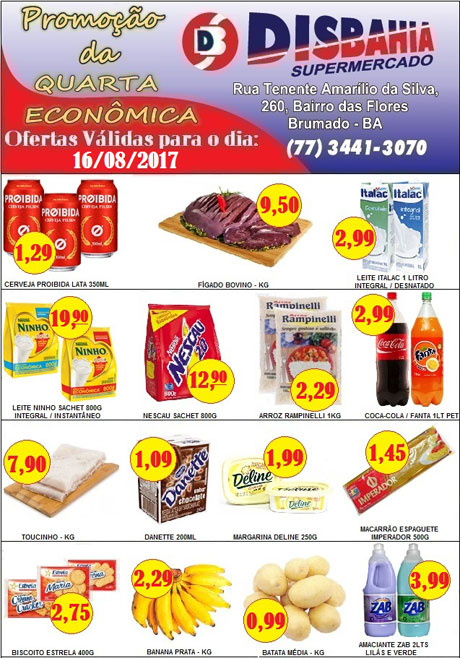 Hoje é dia de economizar na 'Quarta Econômica' do Disbahia