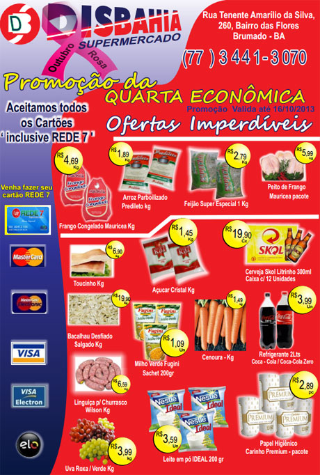 Quarta-feira é dia de economizar na Quarta Econômica do Disbahia
