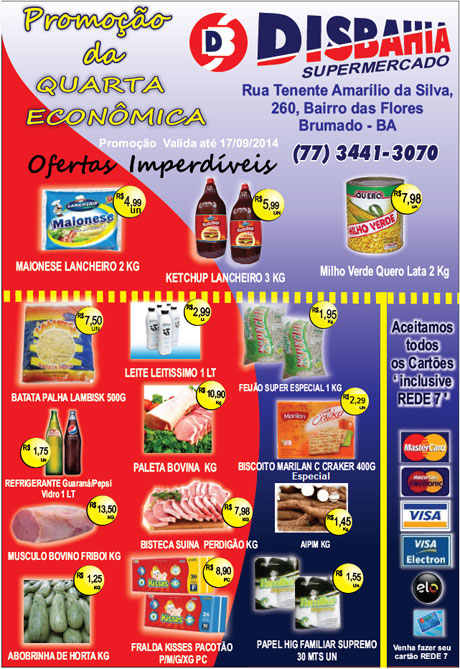 Quarta-feira é dia de economizar na Quarta Econômica do Disbahia