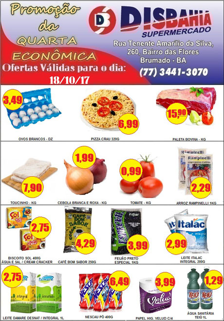 Hoje é dia de economizar na 'Quarta Econômica' do Disbahia