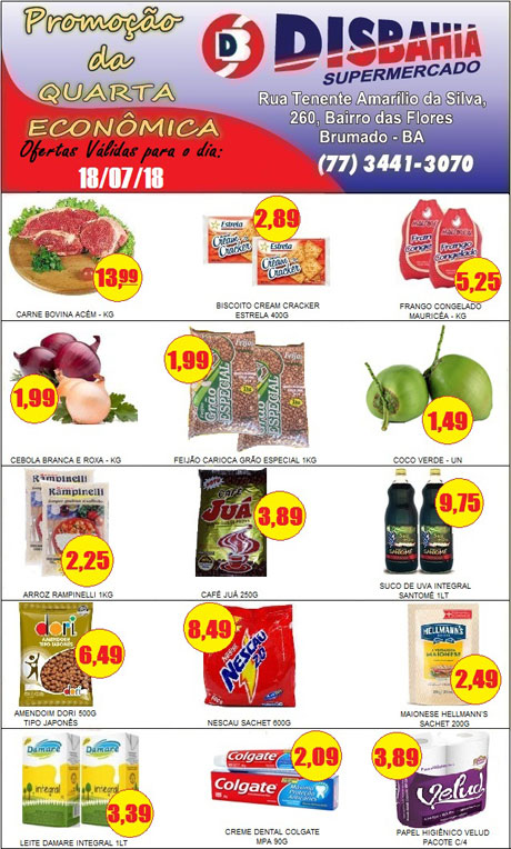  Hoje é dia de economizar na 'Quarta Econômica' do Disbahia