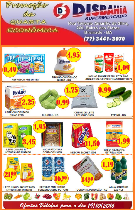 Hoje é dia de economizar na 'Quarta Econômica' do Disbahia