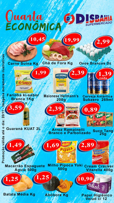 Brumado: venha de economizar na 'Quarta Econômica' do Disbahia