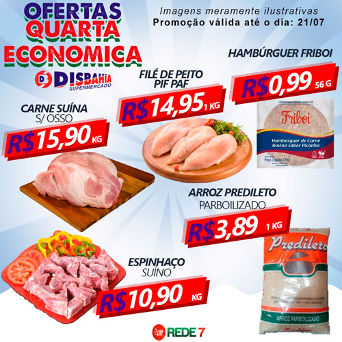 Confira as ofertas da Quarta Econômica do Disbahia Supermercado