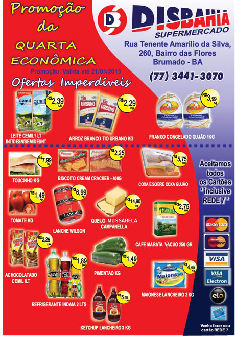 Quarta-feira é dia de economizar na Quarta Econômica do Disbahia