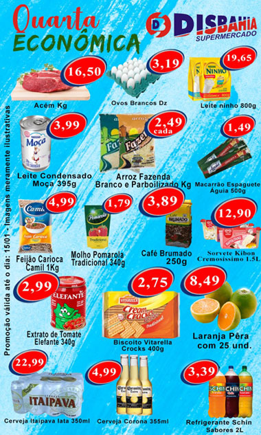 Brumado: venha de economizar na 'Quarta Econômica' do Disbahia