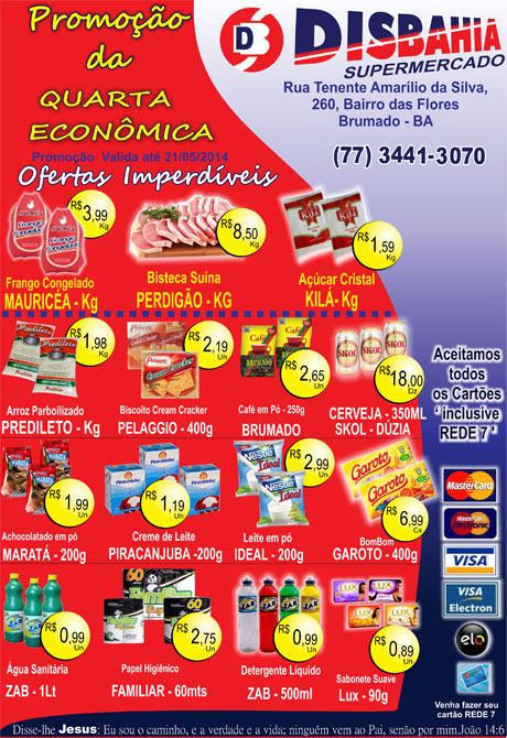 Quarta-feira é dia de economizar na Quarta Econômica do Disbahia