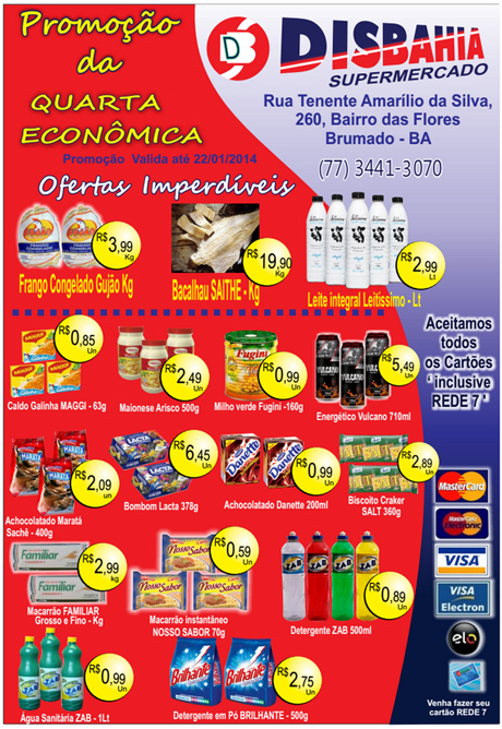 Quarta-feira é dia de economizar na Quarta Econômica do Disbahia