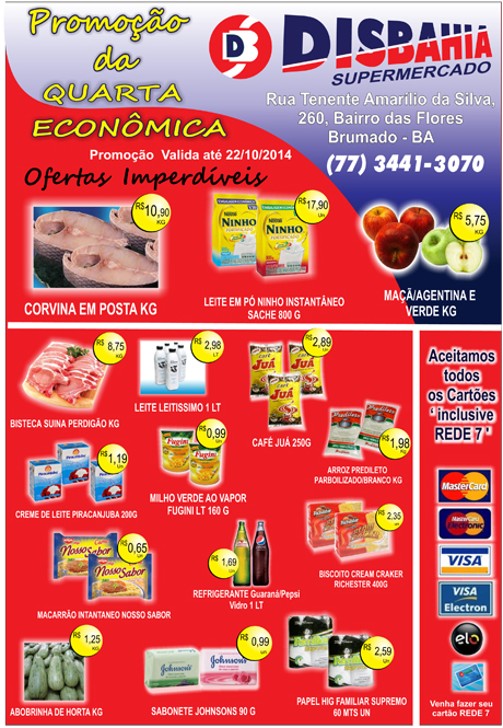 Quarta-feira é dia de economizar na Quarta Econômica do Disbahia