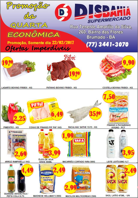 Hoje é dia de economizar na 'Quarta Econômica' do Disbahia