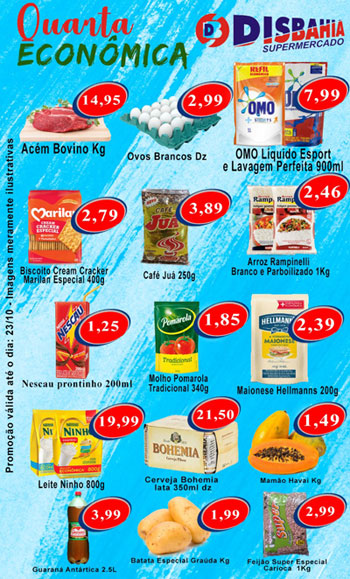 Brumado: venha de economizar na 'Quarta Econômica' do Disbahia
