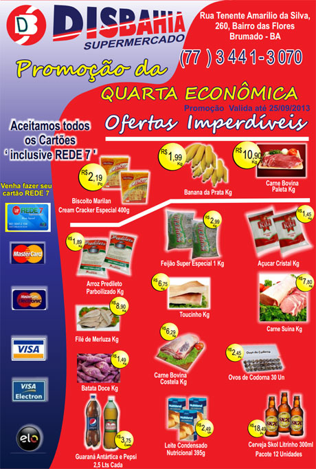 Quarta-feira é dia de economizar na Quarta Econômica do Disbahia
