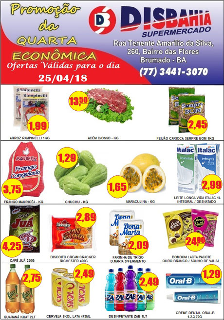 Hoje é dia de economizar na 'Quarta Econômica' do Disbahia