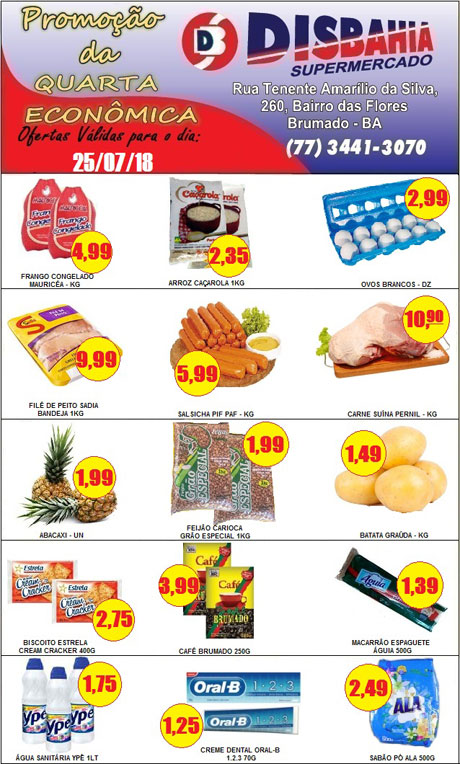 Brumado: venha de economizar na 'Quarta Econômica' do Disbahia