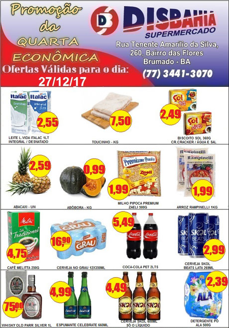 Hoje é dia de economizar na 'Quarta Econômica' do Disbahia