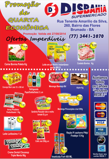 Quarta-feira é dia de economizar na Quarta Econômica do Disbahia