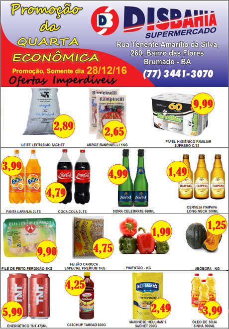 Hoje é dia de economizar na 'Quarta Econômica' do Disbahia